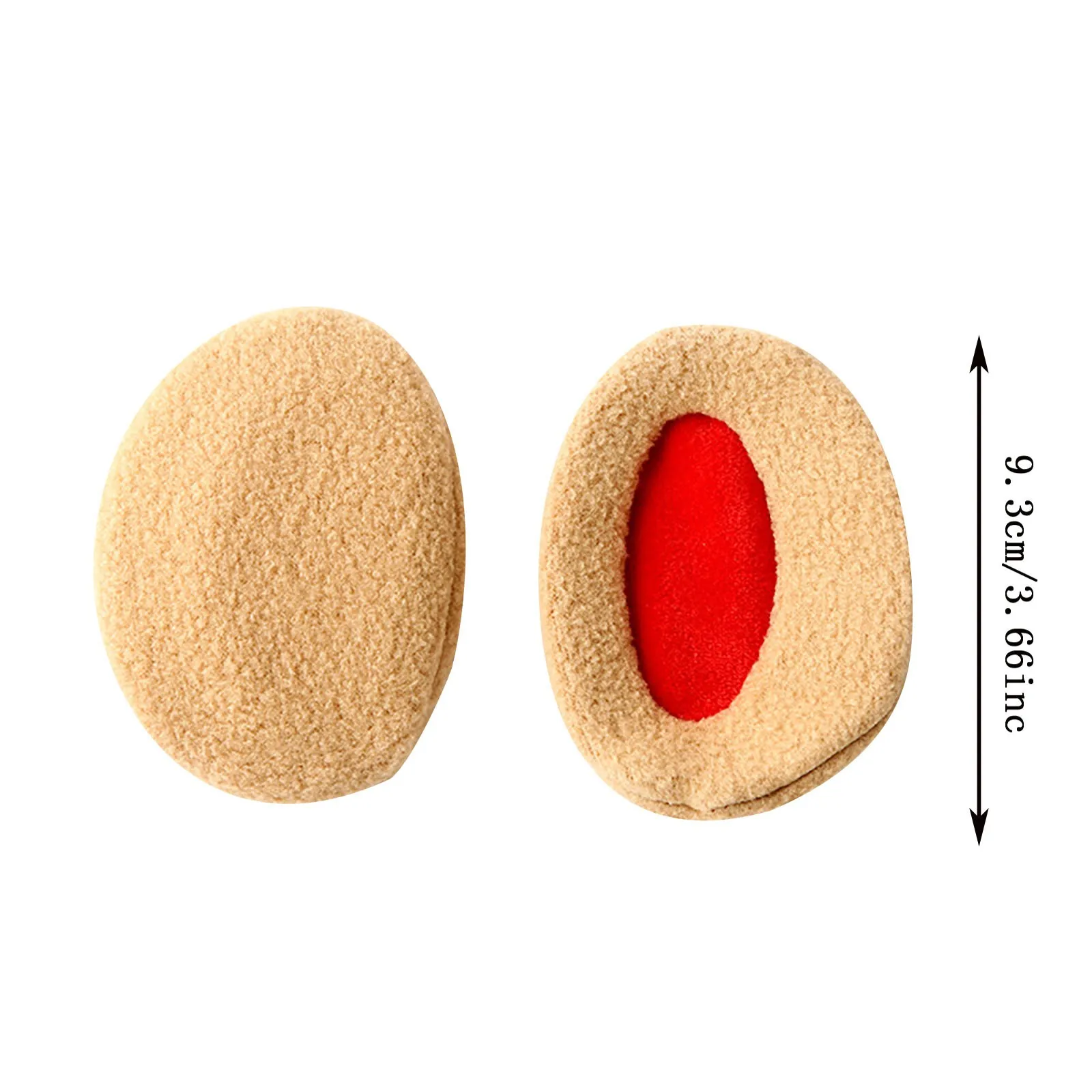 

2021 Newest 1 Pair Bandless Fleece Ear Muffs Windproof Winter Cold Solid Earmuffs For Women Man Ear Covers