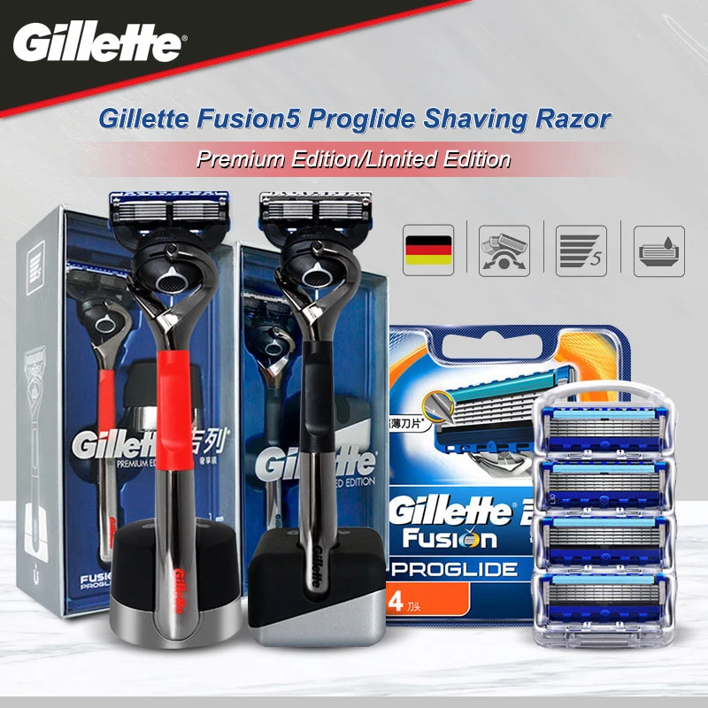 Бритва Gillette Fusion 5 ProGlide Limited Premium Edition безопасная ручная бритва со сменными