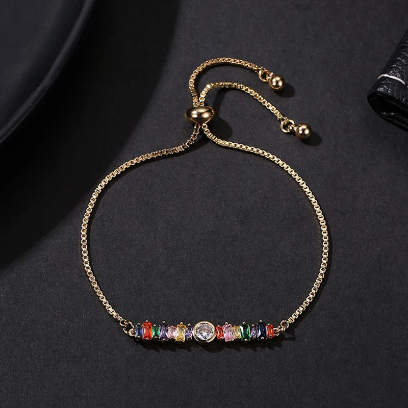 CUTEECO новый дизайн теннисные браслеты для женщин розового золота серебряного