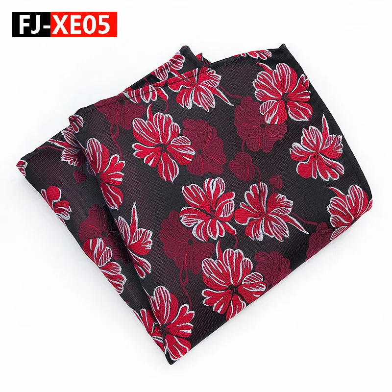 

Sitonjwly Paisley Floral Handkerchiefs Men Classic Business Polyester Pocket Square Wedding Party Hanky Chest Towel Custom Logo
