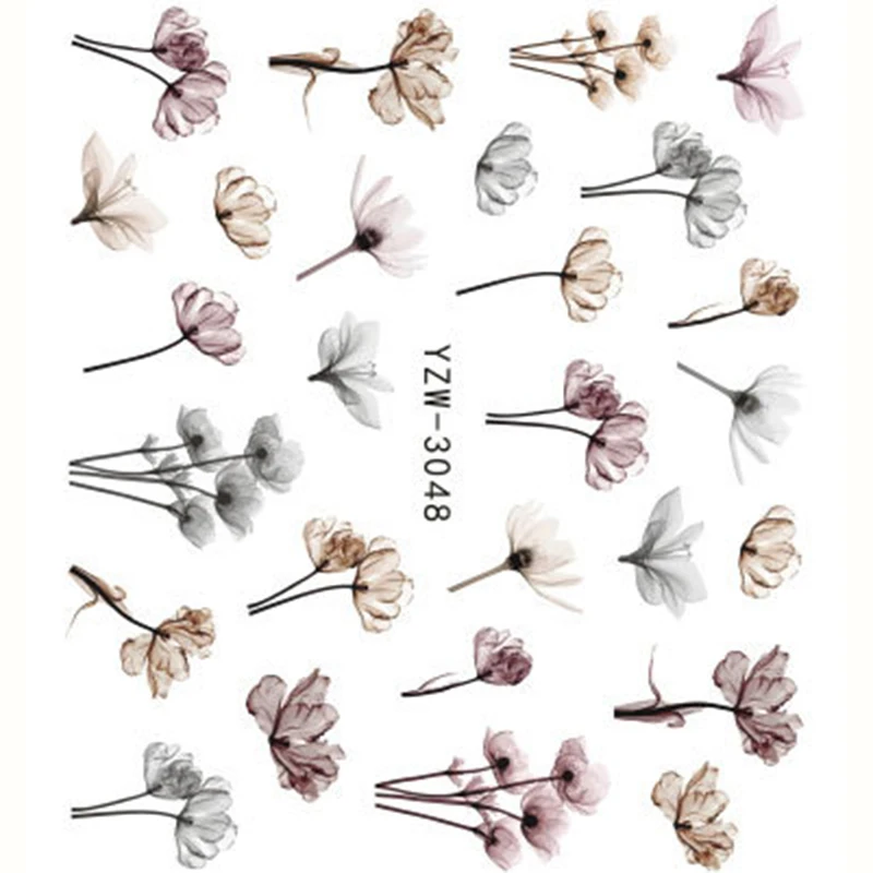 Наклейка на ногти водная переводная картинка