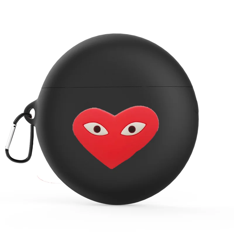 AKBNSTED милый мультфильм шаблон силиконовый защитный чехол для huawei Freebuds 3 беспроводной Bluetooth наушники Замена чехол - Цвет: Black 15