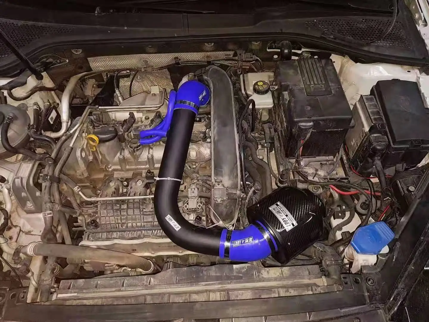 

Воздухозаборная труба EDDY, воздушный фильтр из углеродного волокна для Volkswagen jetta 1,4 T 2016, детали автомобильного двигателя