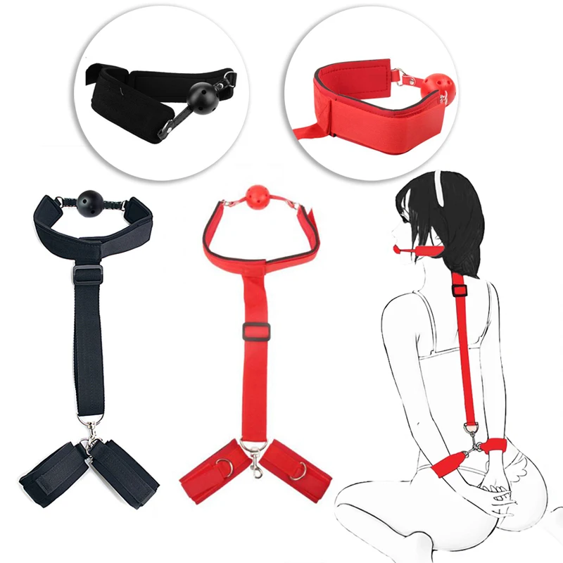 Erotic Adult Sex Toys For Woman Gay Couples Fetish Flirting Sexy Handcuff Collar Bdsm Bondage Rope Slave Shop Mouth Plug | Красота и
