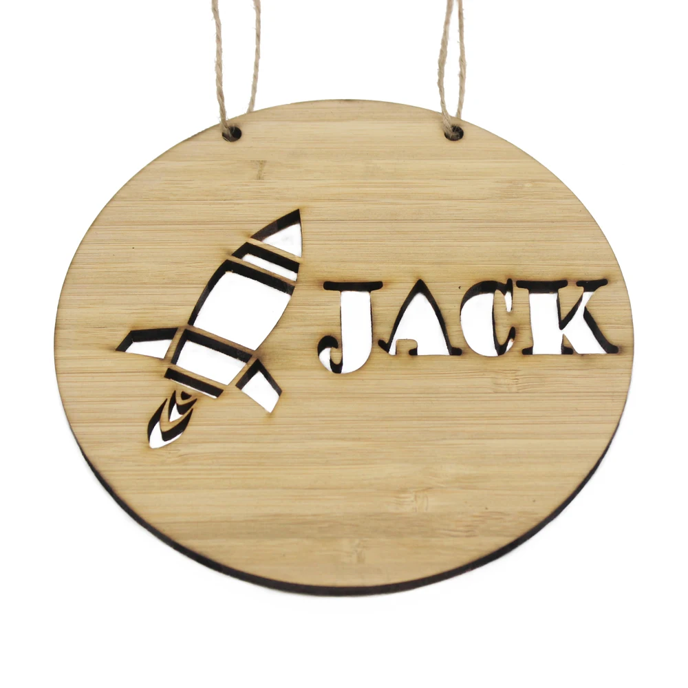 Персонализированный Деревянный дверной знак настенная дверь подвесное имя