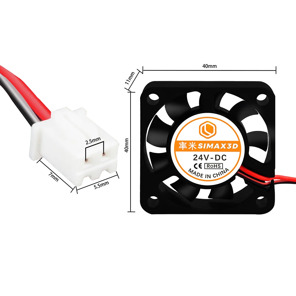 Кулер для процессора Ender 3 CR10 24 В постоянного тока 4010 вентилятор охлаждения 40 мм