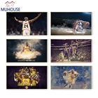 Постер с принтом Коби Брайант Стивен Карри картины со звездами баскетбола настенная Картина на холсте подарок для детей мальчика спальня домашний декор
