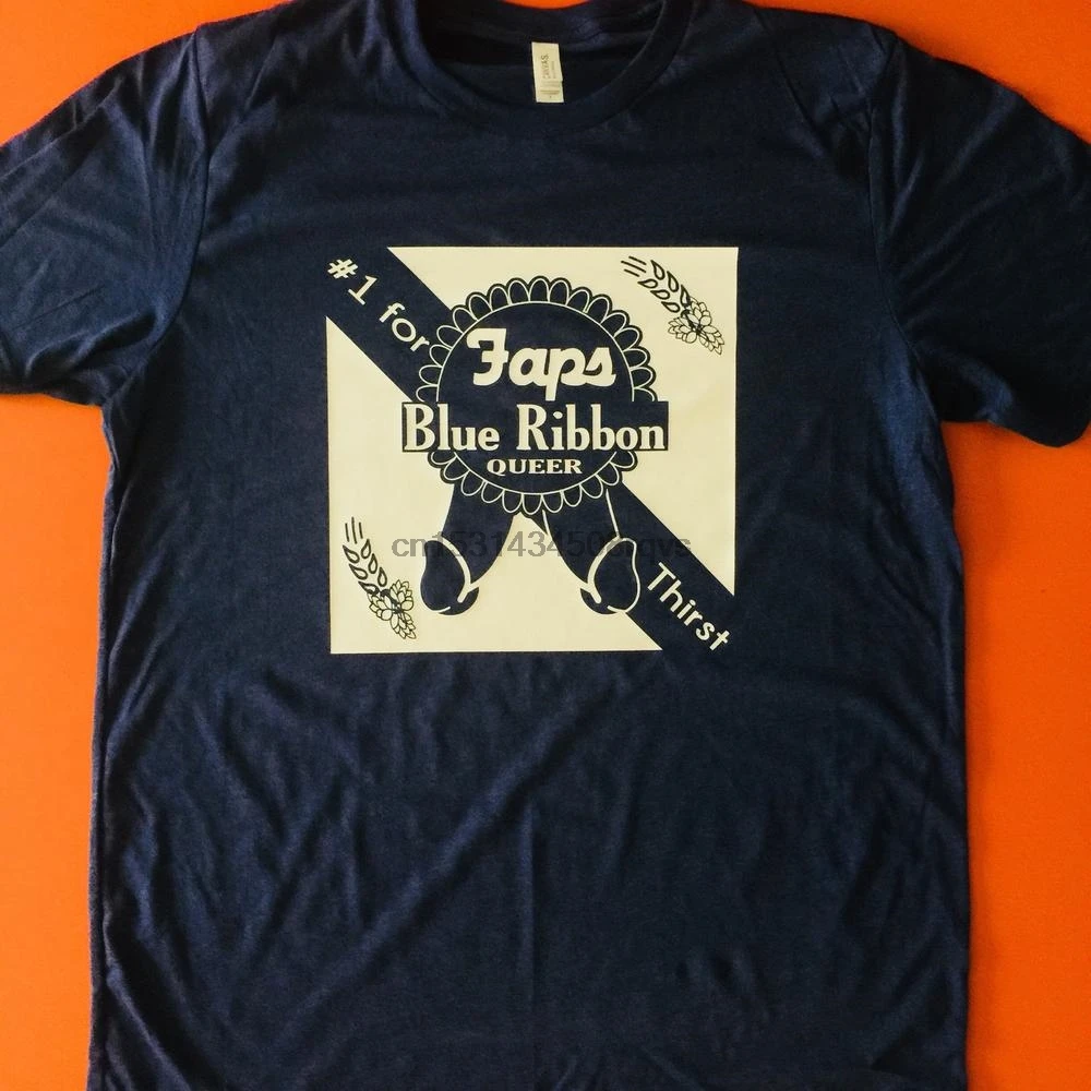 Голубая рубашка Faps голубая Queer с жаждой лента ЛГБТ подарок для геев (1) - купить по
