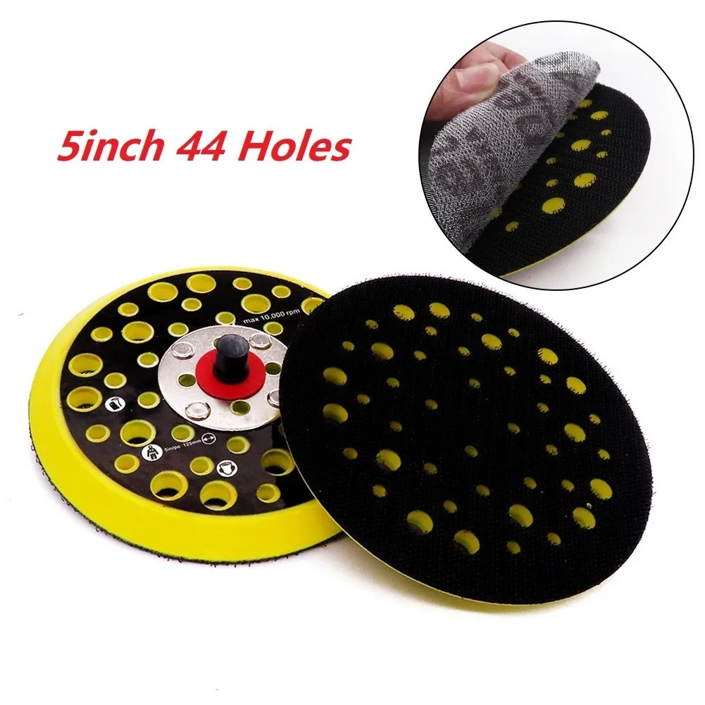 

5 Inch 125mm 44 Holes Sander Backing Pad For MIRKA Hook And Loop Sanding Pads Dust Free Sanding Disc Holder