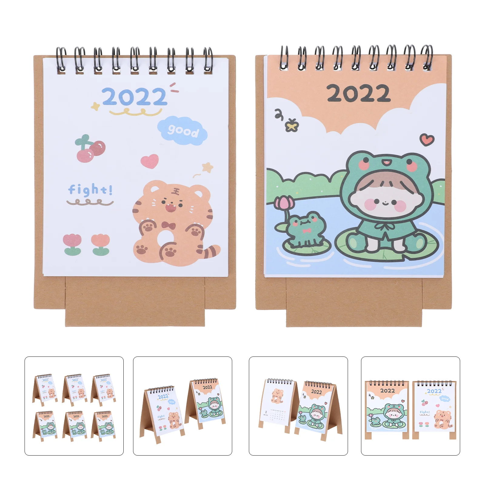 

6pcs Home Creative Desk Calendar Portable Calendar Time Planning Calendar