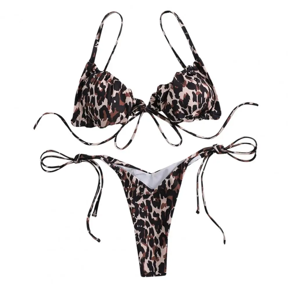 

Bikini Split No Underwire Ladies Women Camouflage Printing Swimwear for Sea Swimming Costume No Underwire Women Push-up Split Sw