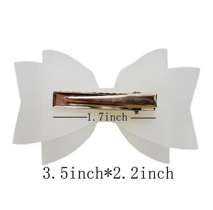 Яркие цвета бант для волос с зажимом детские ПВХ цветные банты шпильки детских