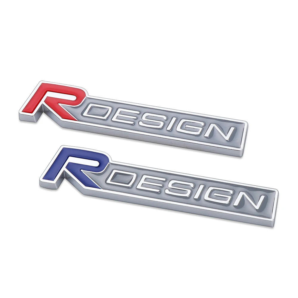 3D металлический R дизайн RDESIGN эмблема знак наклейка на автомобиль Стайлинг