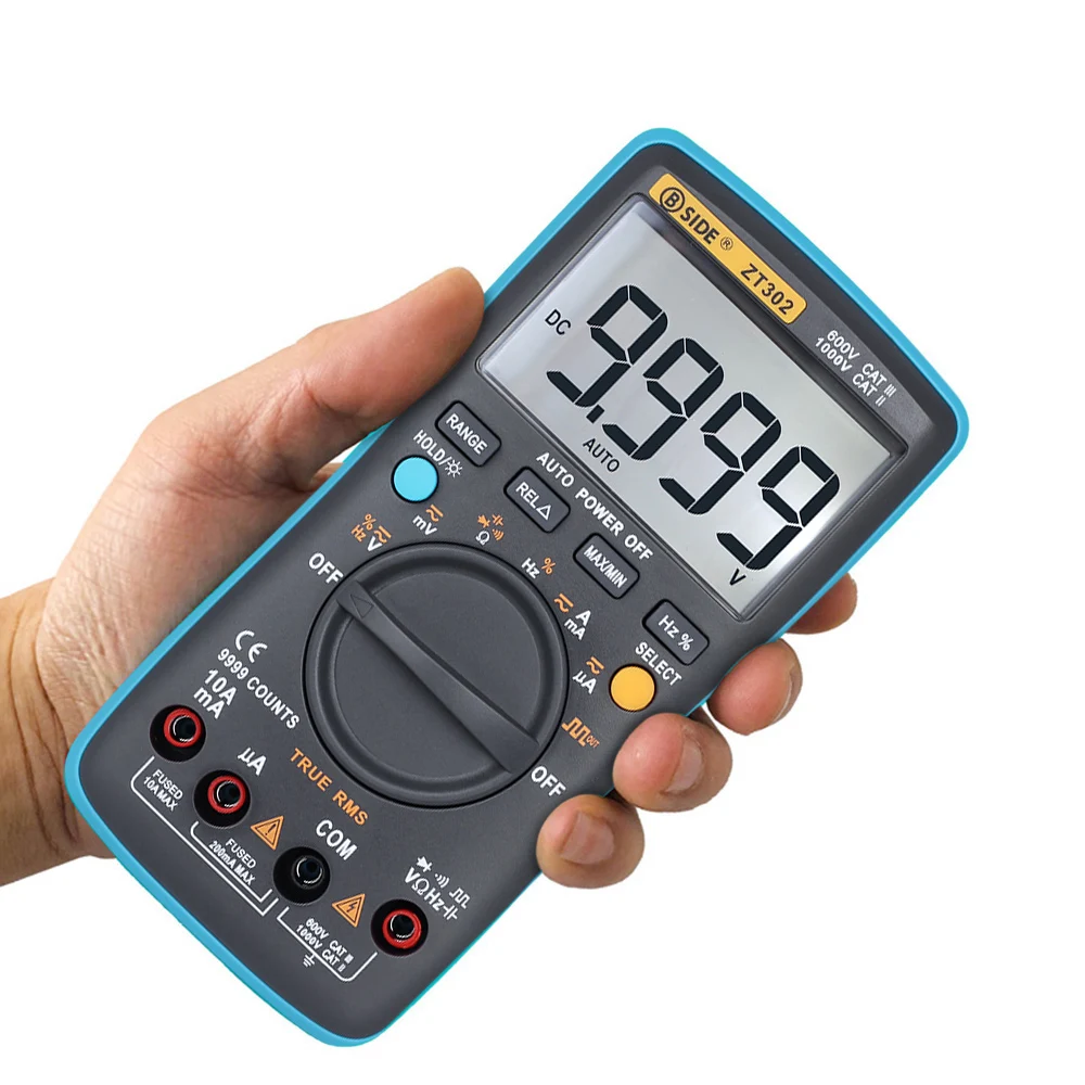 Цифровой мультиметр BSIDE ZT302 с ЖК-дисплеем 9999 отсчетов | Инструменты