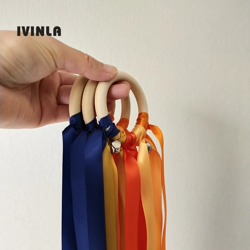 Новинка 20 шт./лот оранжевое деревянное кольцо искусственный змей игрушка