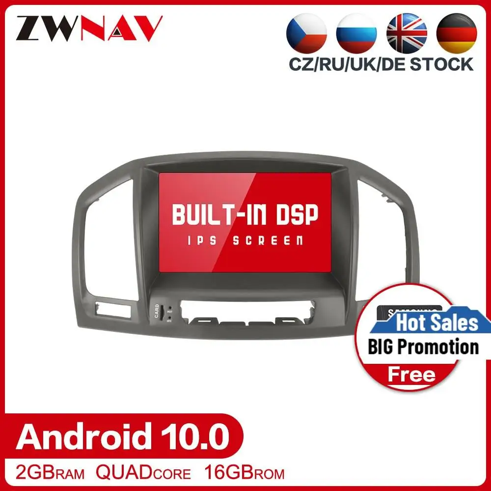 DSP Android 10 0 Автомобильный мультимедийный радиоплеер для Opel Vauxhall Holden Insignia 2008 2013