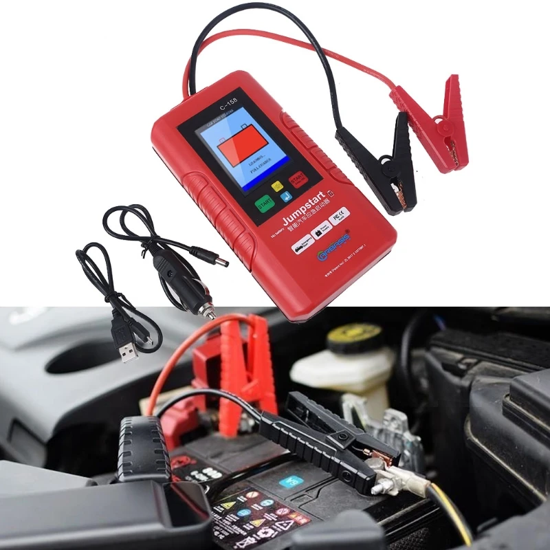 

Car Jump Starter Auto Battery Booster Charger Emergency Power Supply Suitable for Vehicles Low Battery Voltage