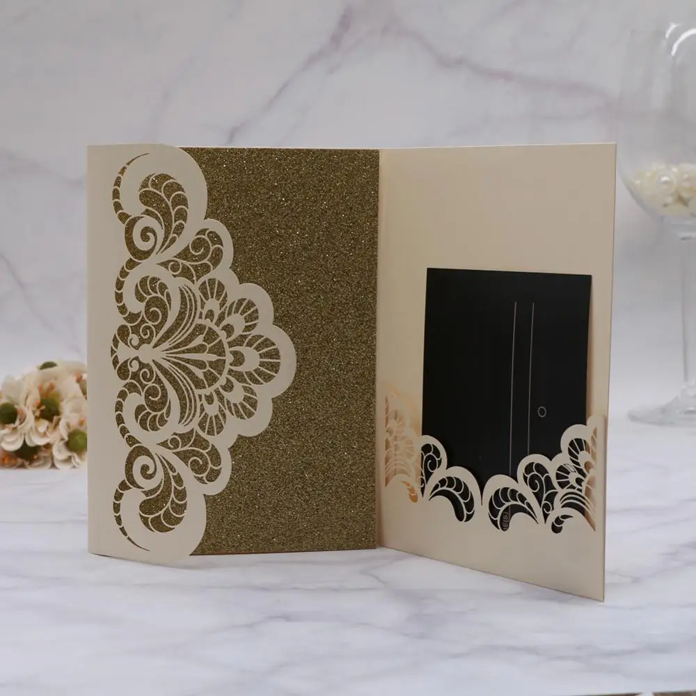 Свадебные пригласительные открытки на заказ в европейском стиле разные цвета