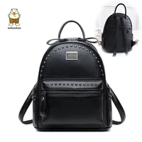 2021 women fashion backpacks high quality school bags for girls work ladys bags pu leather rivet multi use bags