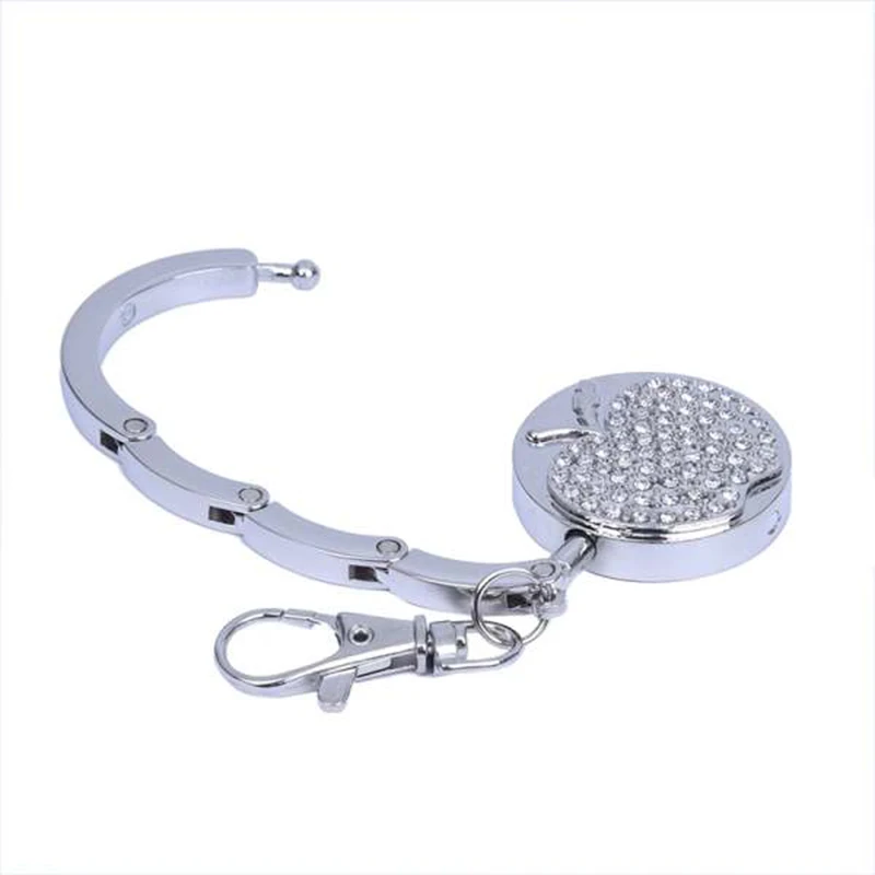 Apple складной держатель для сумки металлический Стразы крючок Вешалка Держатель