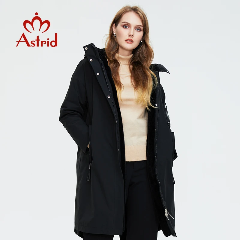 Astrid 2022 женские зимние пуховики размера плюс парки с мехом внутри ветрозащитная