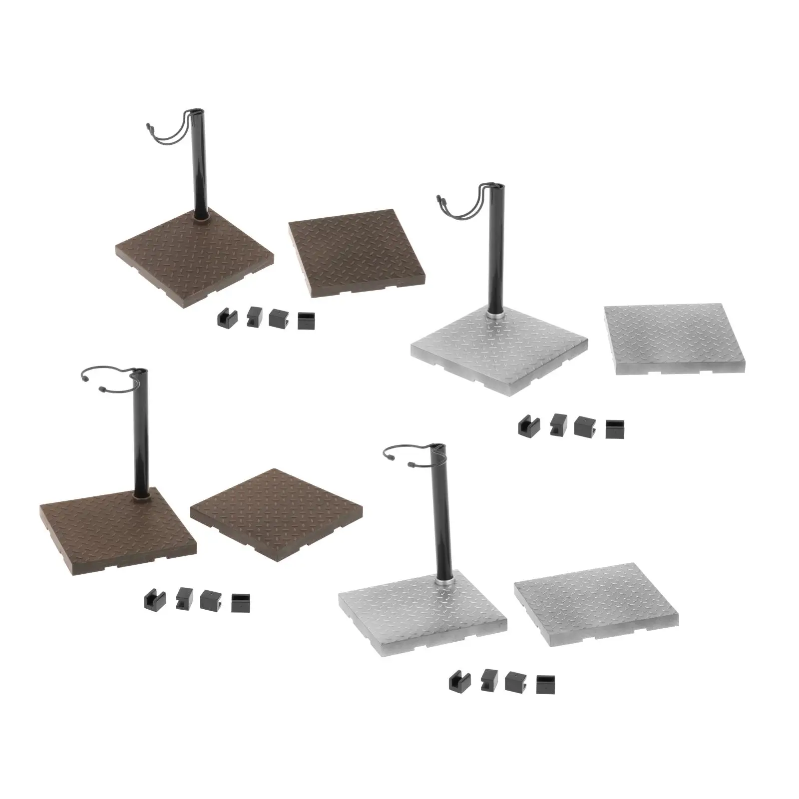 

1:6 Scale Action Figure Dolls Soldier Display Stand Miniature Detachable Flexible Holder Scene Rack Bracket Collection