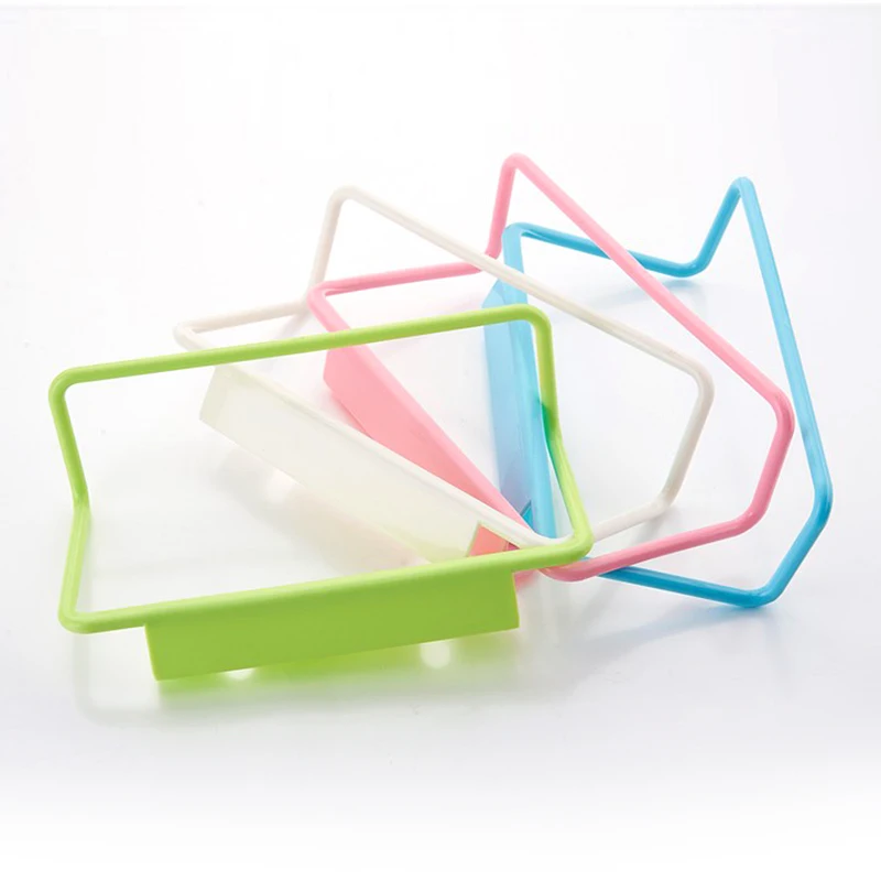 

Plastic Bathroom Towel Holder Rack Stand Bar Cabinet Door Hanging Holder Organizer Stand Household Kitchen Accessories
