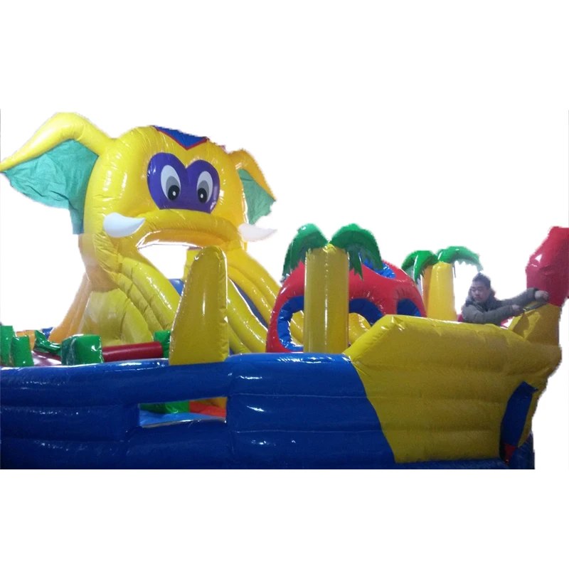 Популярный мультяшный надувной прыгающий домик с препятствиями для детей|house for