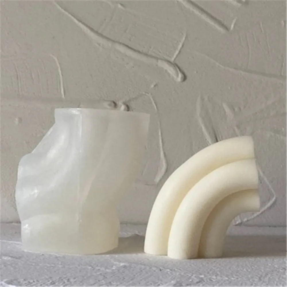 3D сердце Форма цвета радуги с цветочным рисунком кокосового силиконовый