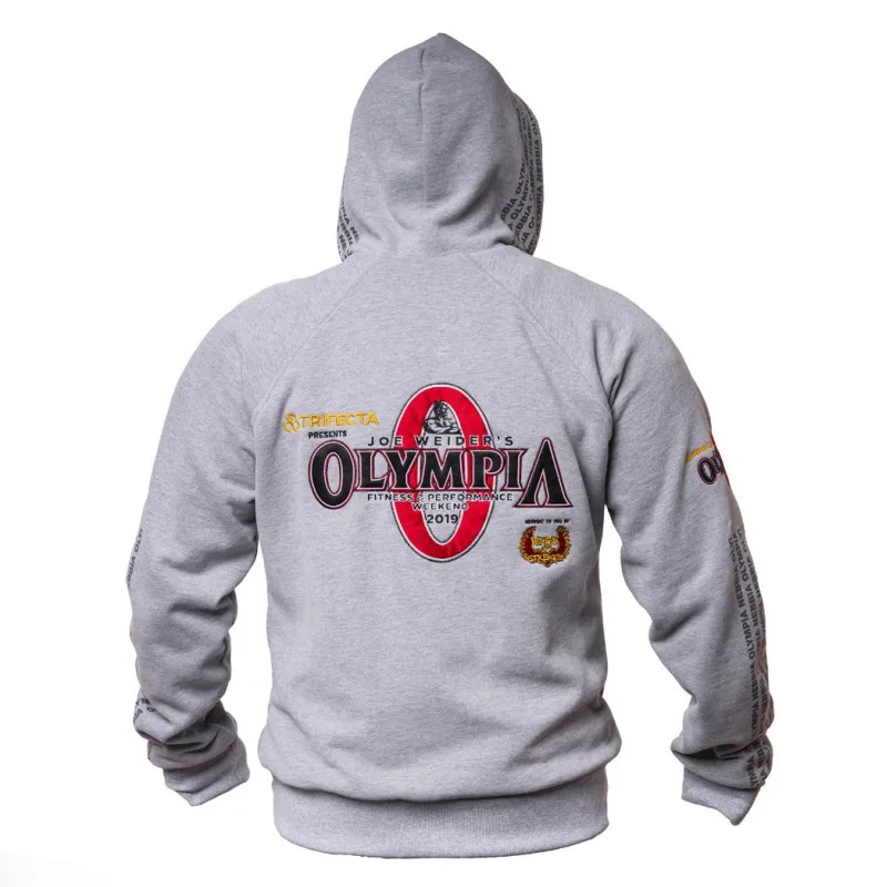 Casual Hoodies Men Gym Fitness Cotton Sweatshirt Zipper Jacket Outerwear Male Running Workout Sportswear Bodybuilding Tops Coats | Мужская