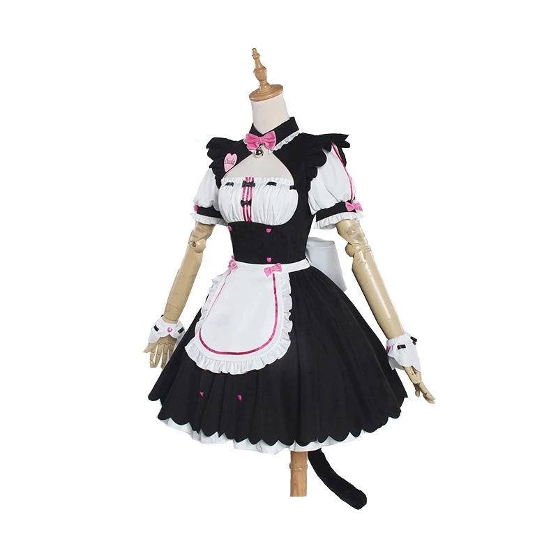 Косплей-костюмы Chocola NEKOPARA 2020 костюм ванильной горничной косплей-костюм кошки Neko