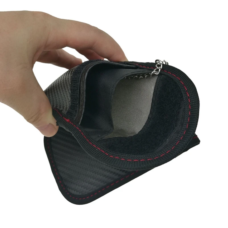 Car Key Signal Blocker Case Faraday Blocking Bag Fob Pouch Keyless RFID for Carbon Fiber Texture | Автомобили и мотоциклы