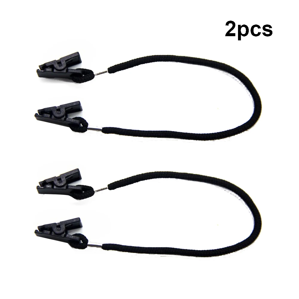 2 шт. черная нейлоновая веревка и пластиковые зажимы для шарфа | Спорт развлечения