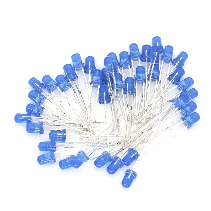 

Blue F3 3mm LED Blue light emitting diode light-emitting Blue turn Blue 1000PCS