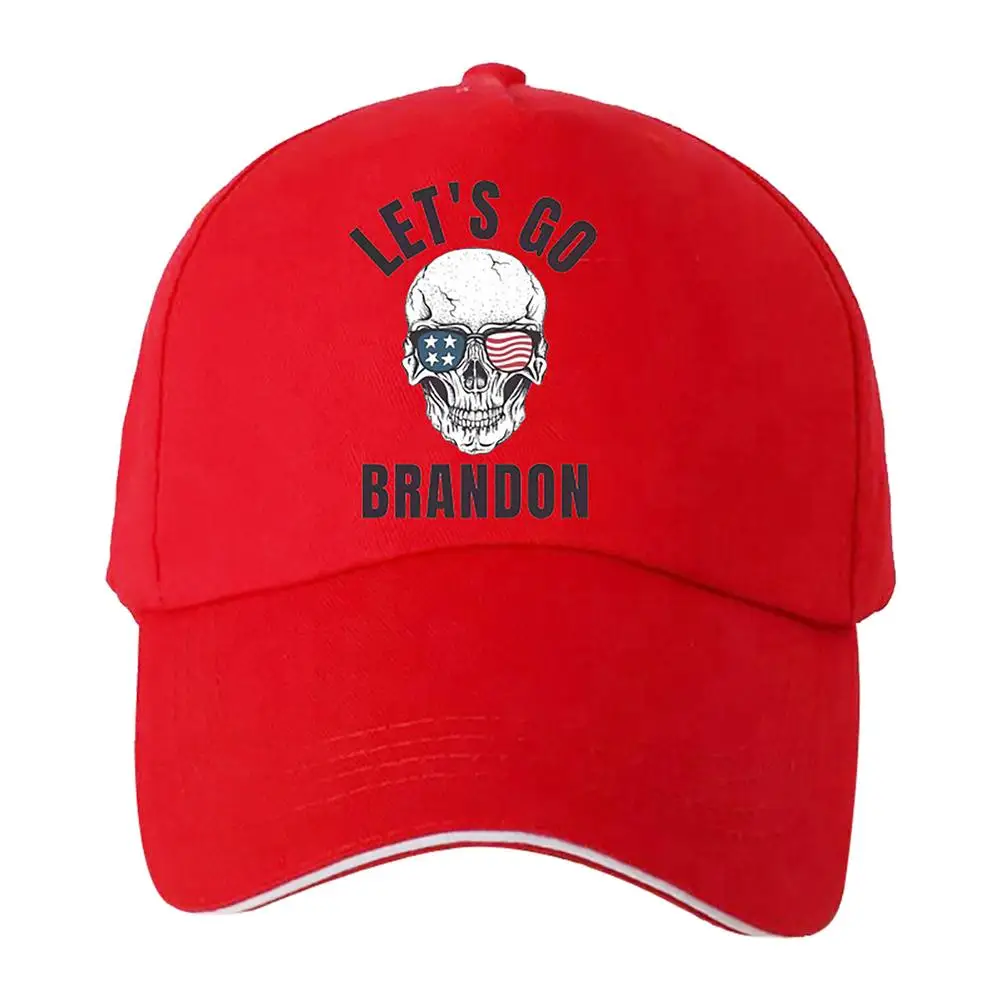 

Comfortable Soft FJB Hat Durable Adjustable Let's Go Brandon Cap Fashion Red Sports Baseball Caps For Outdoor Running Walking