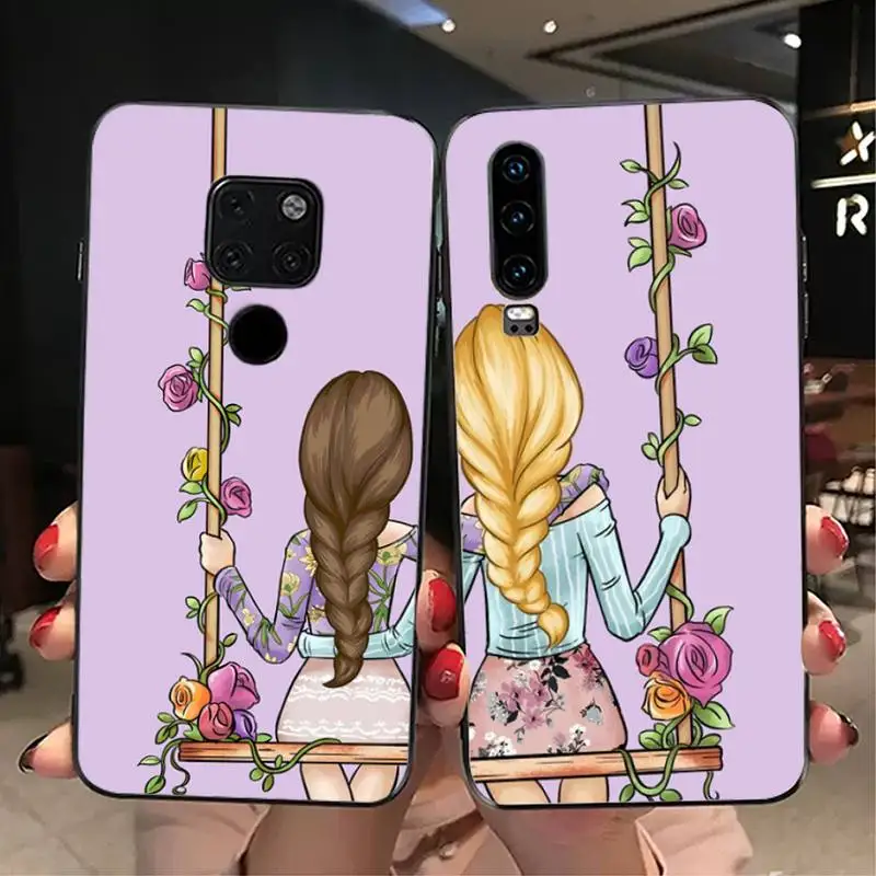 Bff Best Friends Forever роскошный уникальный чехол для телефона Huawei P9 P10 P20 P30 Pro Lite smart Mate 10 20