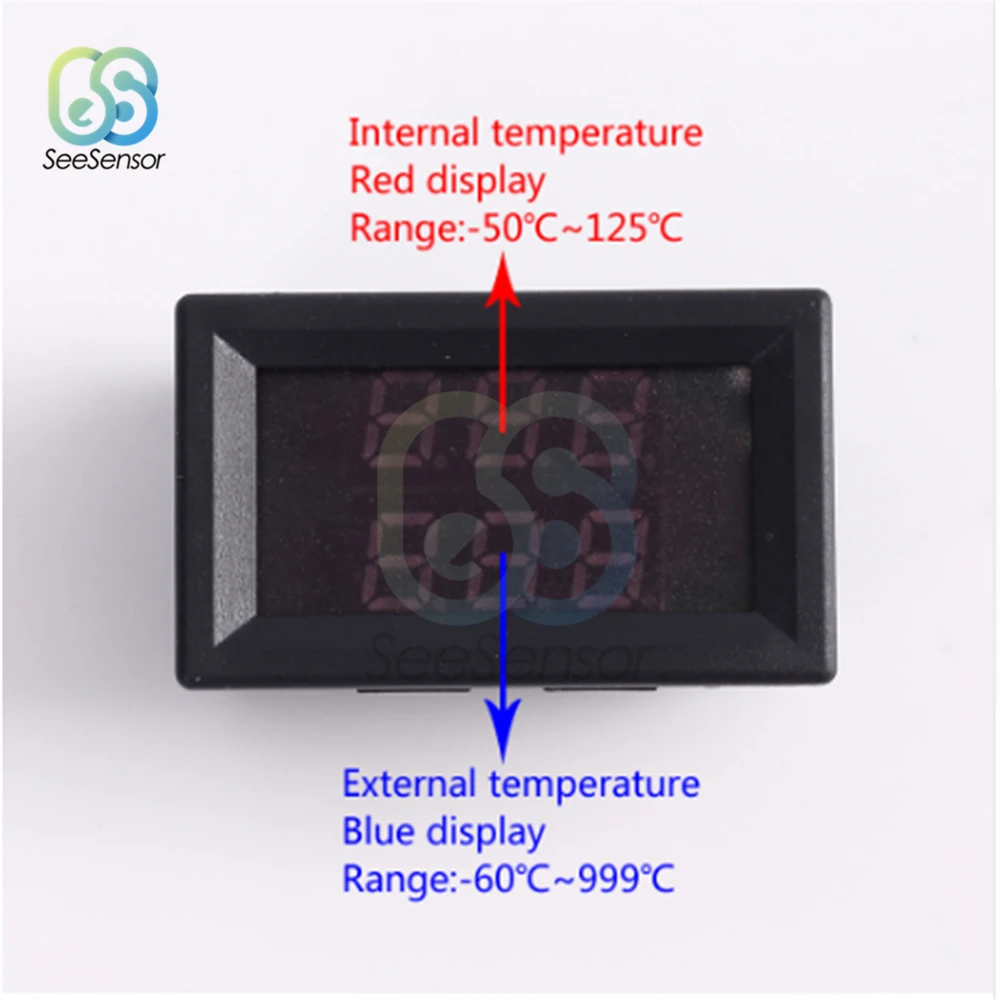 Цифровой термометр со светодиодный ным дисплеем K-type M6 зонд термопары