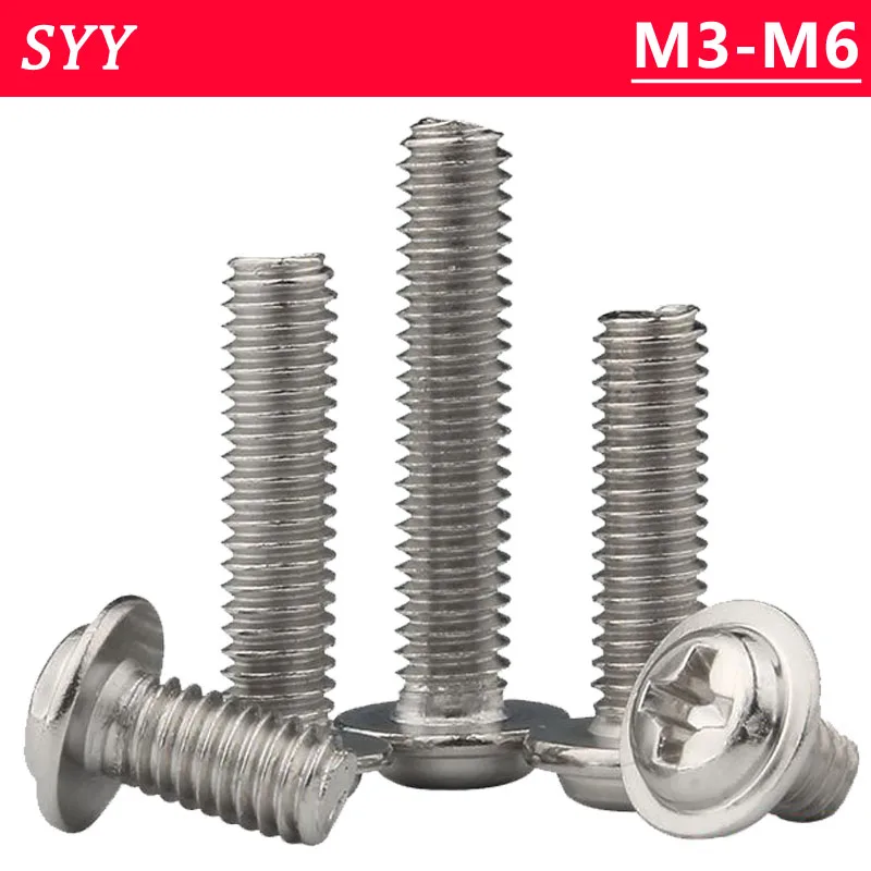 

M2M2.5M3 M4M5M6 DIN967 304 A2 Stainless Steel Cross Recessed Pan Head Screws with Collar for Computer Floppy DVD ROM Motherboard