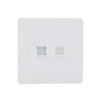 k1ka electric network tv aerial socket wall mount coaxial outlet plate white panel satellite pc lan socket durable plastic