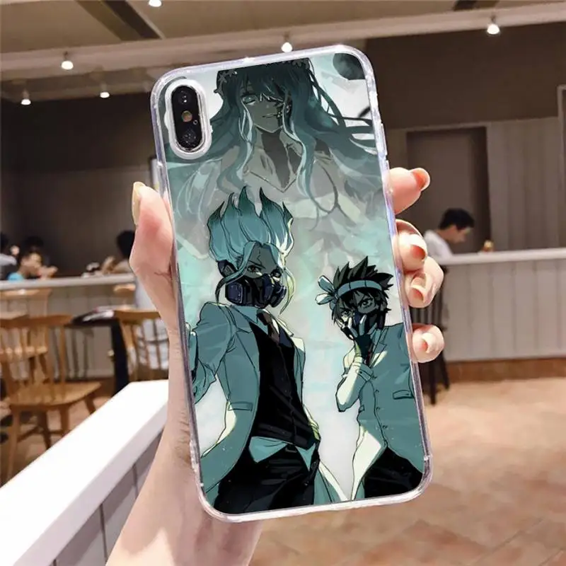 

Anime Comics Dr.STONE Phone Case Transparent soft For iphone 5 5s 5c se 6 6s 7 8 11 12 plus mini x xs xr pro max