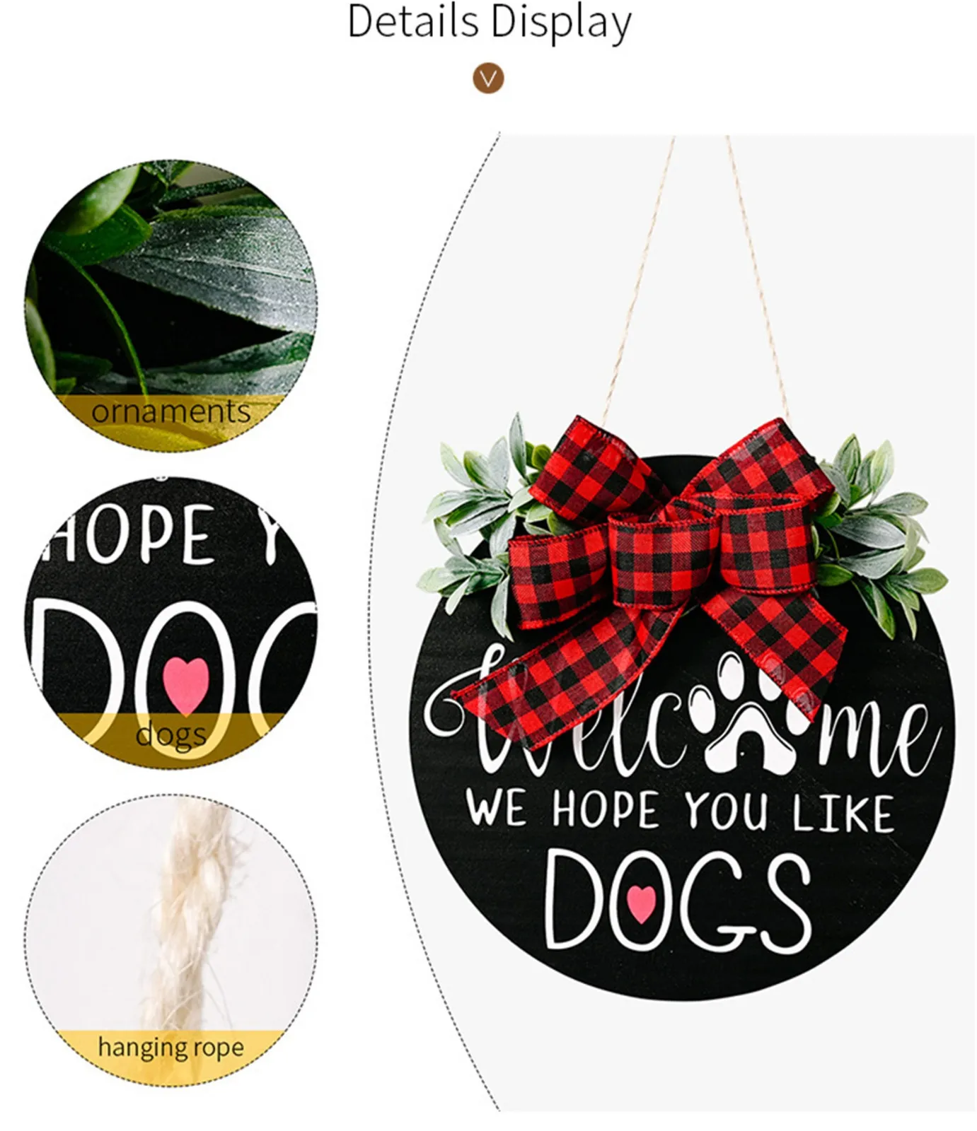 

Welcome Door Hanger Door Decoration Door Wreath Front Door Wreath Decor decoracin de habitacin