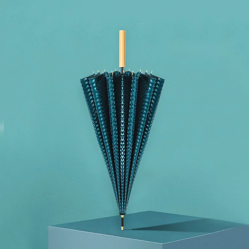 Большой Водонепроницаемый зеленый зонтик роскошным ветростойким ложки с