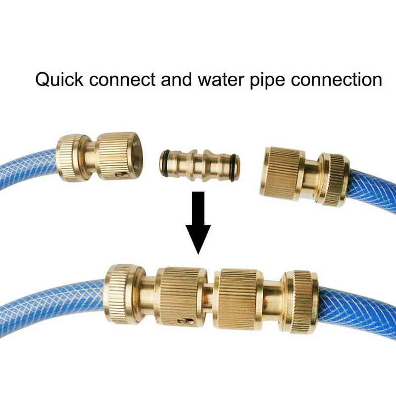 1Pcs Garden Hose Connector Brass Aluminum Quick Tap For Irrigation System | Дом и сад