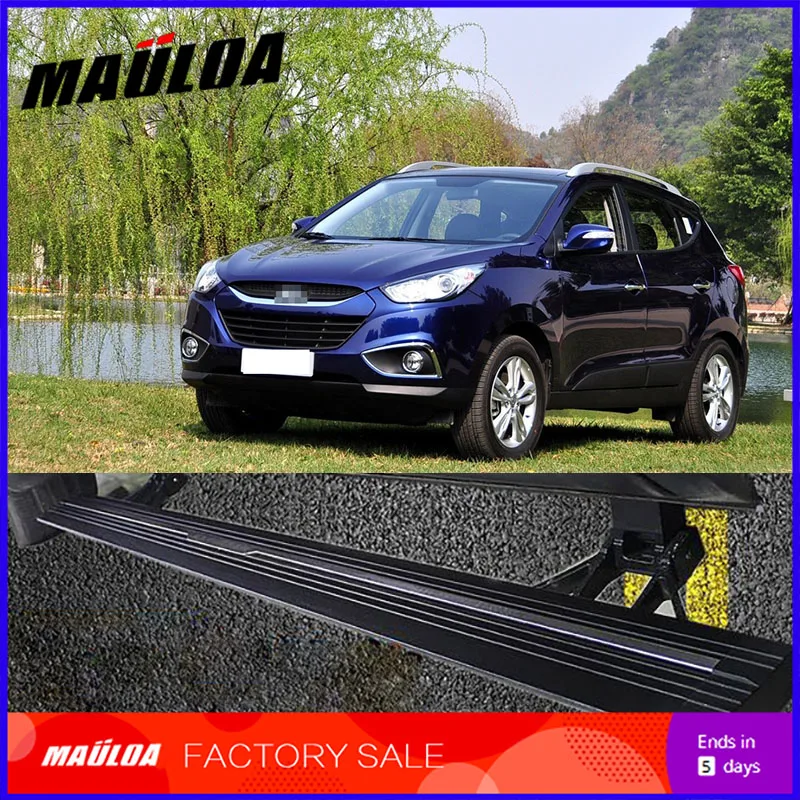 

Car Accessories High quality aluminium alloy Automatic scaling Electric pedal side step running board for IX35 2010-2017