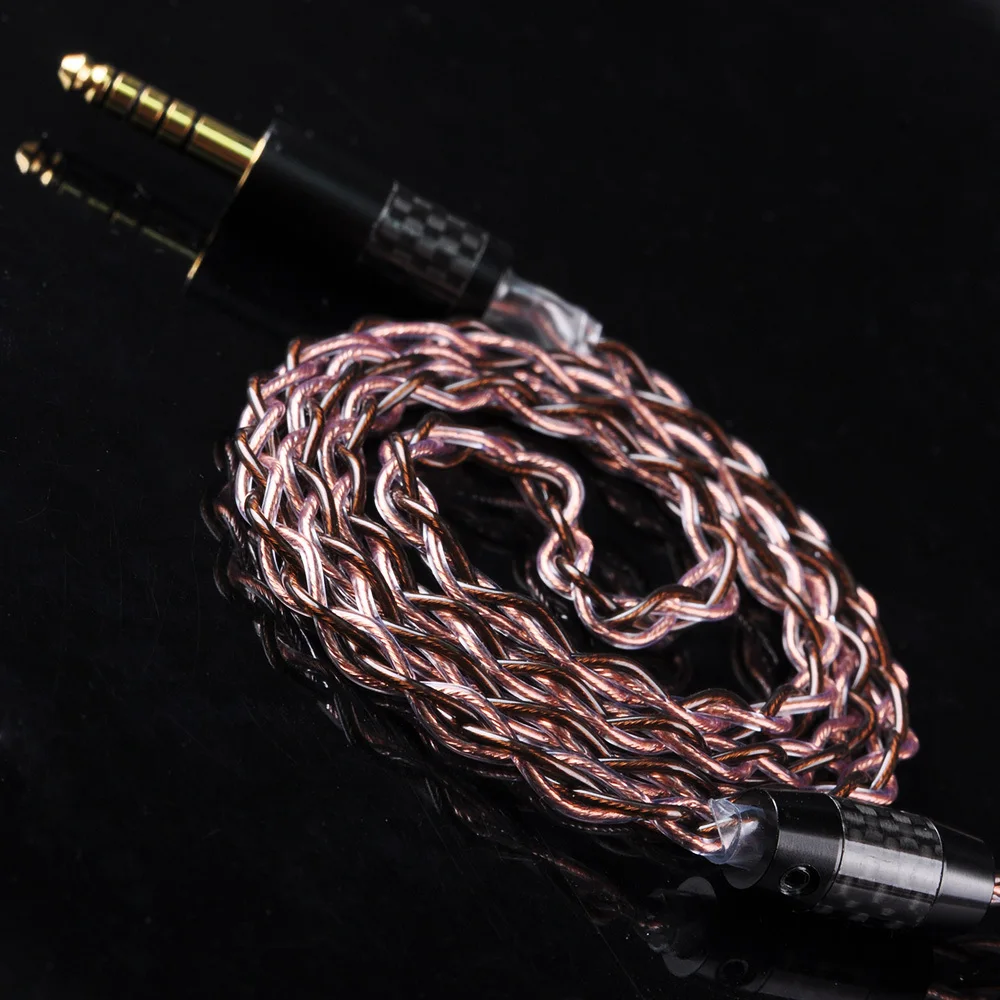 UPOCC NEOTECH 26AWG 7N один кристалл медный кабель 2,5/3,5/4,4 мм сбалансированный кабель с MMCX/2PIN разъем для ZS10 AS10 T2 T3