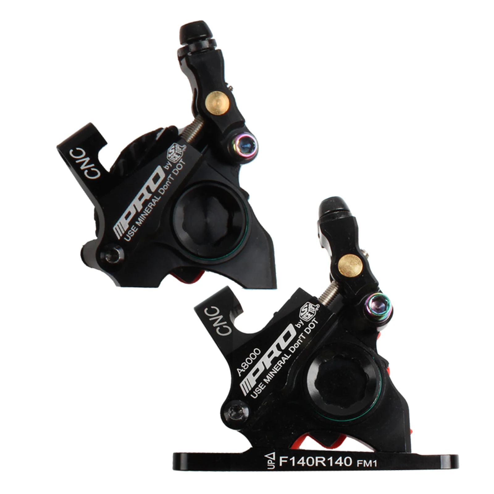 

Deluxe Bike Disc Brake Caliper Road Bicycle Front Rear Disc Brakes Heat Dissipation 140mm Discs Rotor Calipers Refit Parts