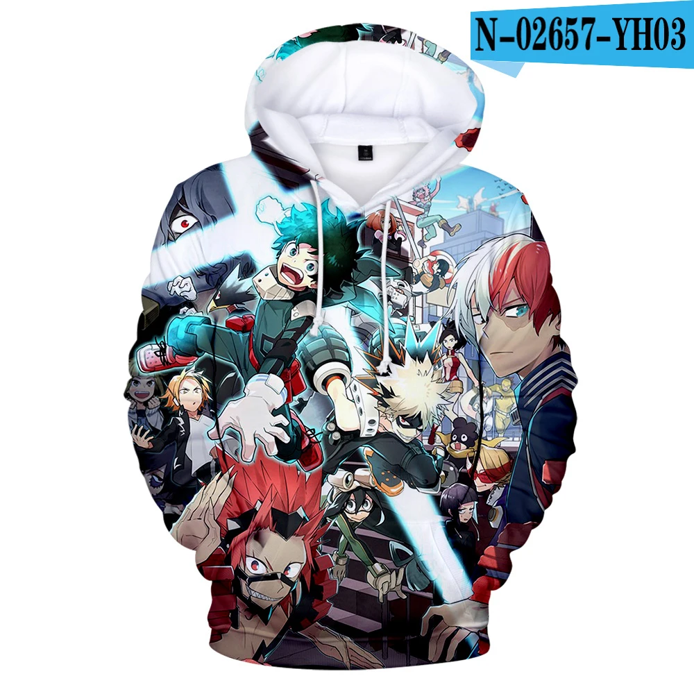 

2020 Cute Children Sweatshirt My Hero Academia 3D Hoodies Men/women High Quality Sweatshirt Hoody Autumn Winter Unisex Pullovers
