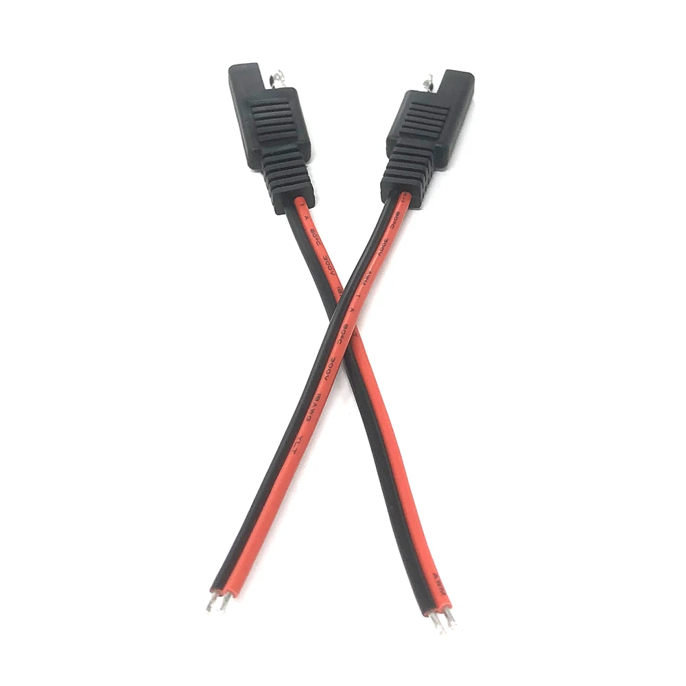 2 шт. Удлинительный кабель 18AWG SAE 2-контактный быстроразъемный штекер 10 А панель