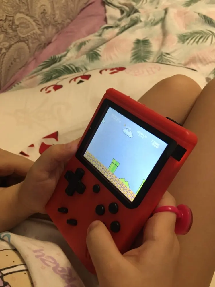 Портативная игровая мини-консоль в стиле ретро 8 бит 3 0 дюйма цветной ЖК-дисплей