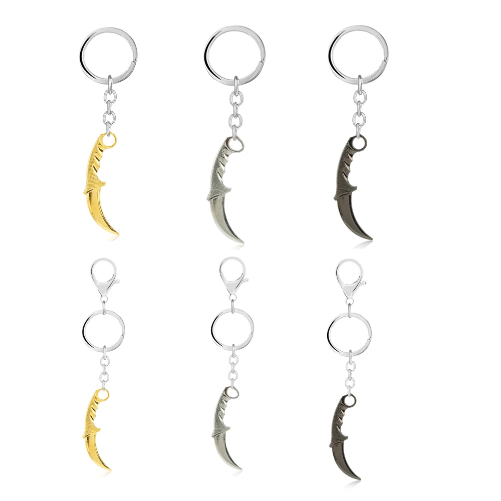 

CSGO Counter Strike Earrings Women Karambit Knife Weapon CSGO M9 Sliver Gold Keychain Keyring Jewelry Accessories Gifts